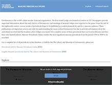 Tablet Screenshot of masonicperiodicals.org